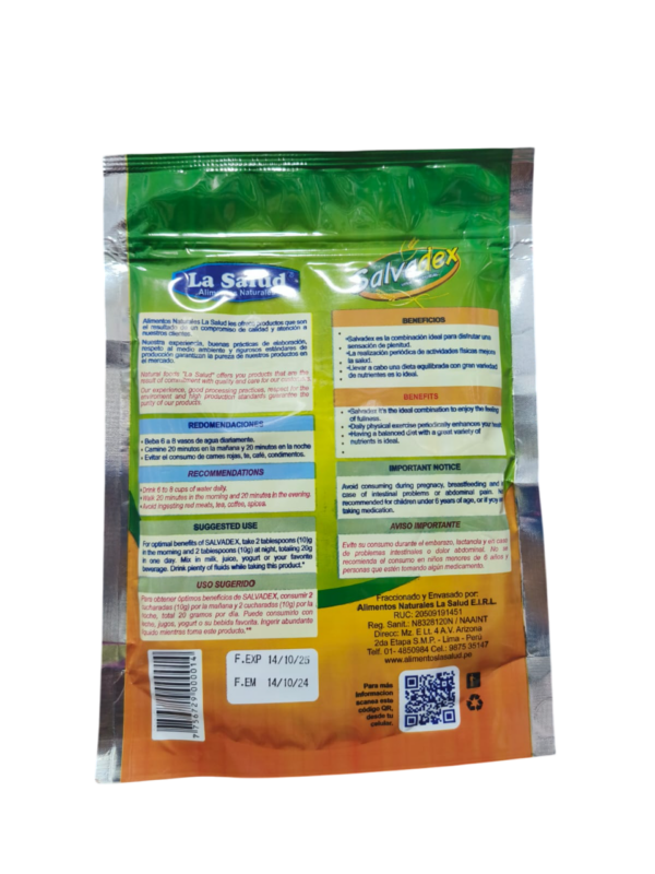 SALVADEX VIVE NATURAL 200 GR - LA SALUD - Imagen 2