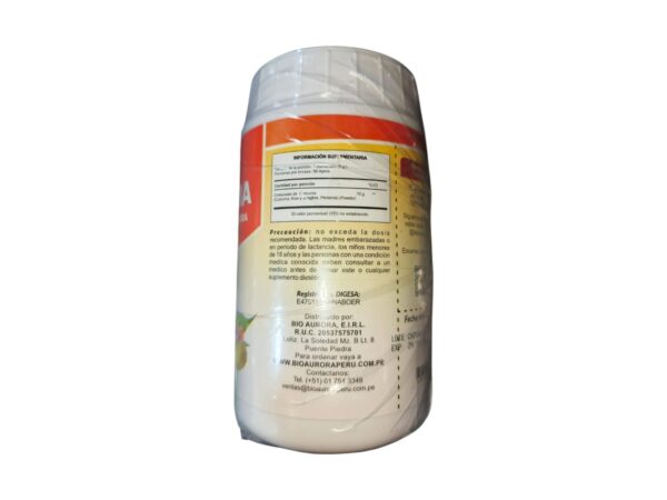 HARINA CURCUMA CON KION & PIMIENTA NEGRA 250gr POTE - BIOAURORA - Imagen 2