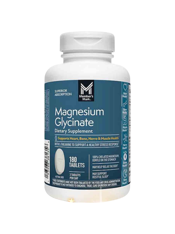MAGNESIUM GLYCINATE 180 TABLETS - MEMBER'S MARK - Imagen 3