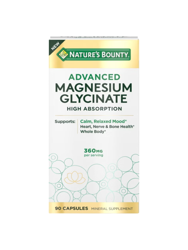 ADVANCED MAGNESIUM GLYCINATE 360 MG X 90 CAPS - NATURE'S BOUNTY - Imagen 3