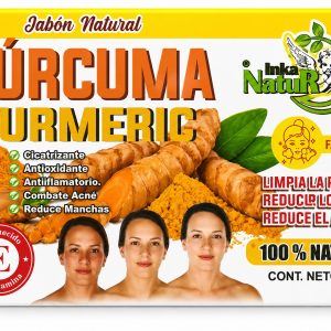 JABON NATURAL DE CURCUMA TURMERIC (110gr) - INKA NATUR
