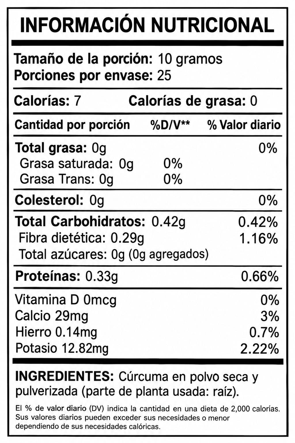 HARINA DE CURCUMA 250 gr POTE - BIO AURORA - Imagen 2