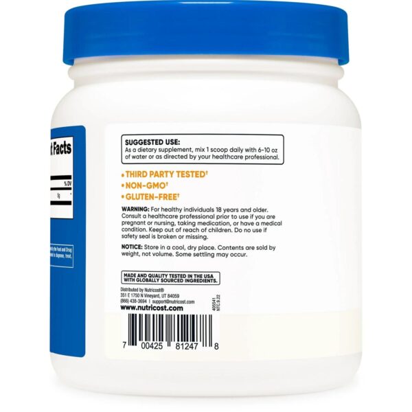L-ARGININE (500 Gr POLVO) - NUTRICOST - Imagen 2