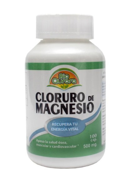 CLORURO DE MAGNESIO 500 MG X 100 CAPS - BIOAURORA