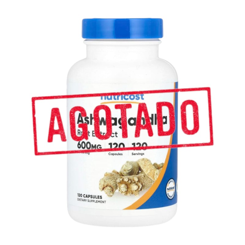 ASHWAGANDHA ROOT EXTRACT 600 MG x 120 CAPS - NUTRICOST