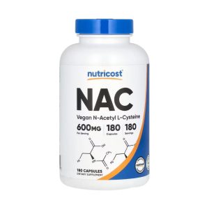 NAC Vegan N-Acetyl L-Cysteine 600 MG x 180 CAPS - NUTRICOST