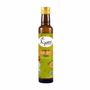 ACEITE DE ALMENDRA VIRGEN CON OMEGA 3-6-9 (VIDRIO 250 ML) - GATTI