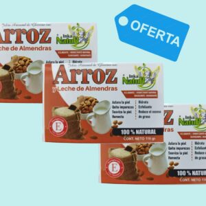 TRIPACK - JABON DE ARROZ Y LECHE DE ALMENDRAS