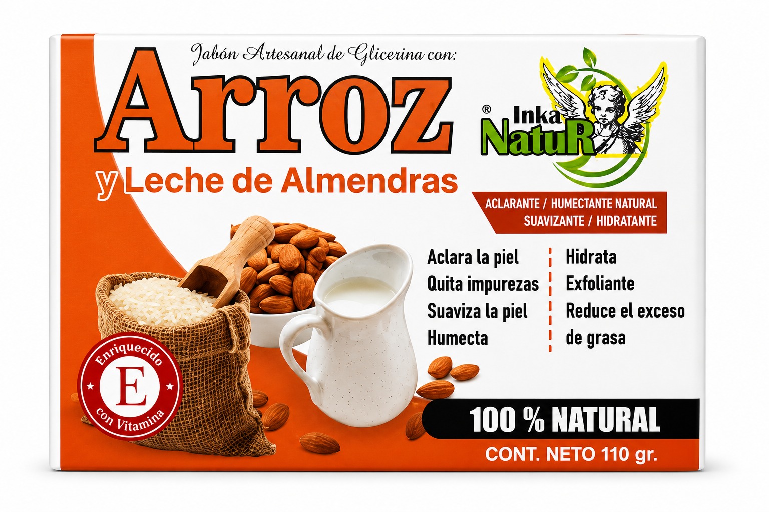 TRIPACK - JABON DE ARROZ Y LECHE DE ALMENDRAS - Imagen 2