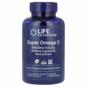 SUPER OMEGA-3 FISH OIL EPA/DHA, 120 SOFT - LIFE ESXTENSION