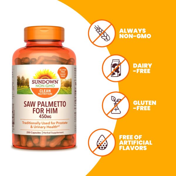 SAW PALMETTO (Para él) 450MG X 250 CAPS - SUNDOWN - Imagen 3