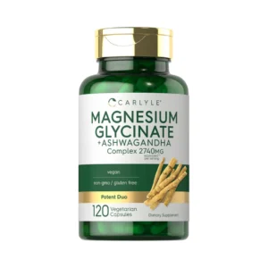 MAGNESIUM GLYCINATE +Ashwagandha Complex 2740 MG X 120 CAPS - CARLYLE