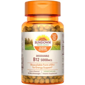 B12 5000MCG X 90 MICROLOZENGES - SUNDOWN