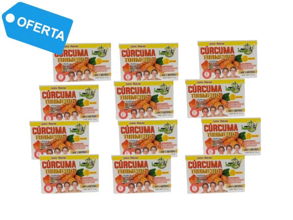 JABON NATURAL DE CURCUMA TURMERIC (110gr) INKA NATUR - DOCENA