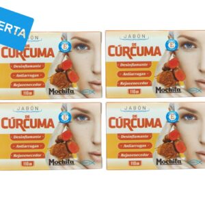 JABON DE CURCUMA (110gr) MOCHITA - PACK (4)