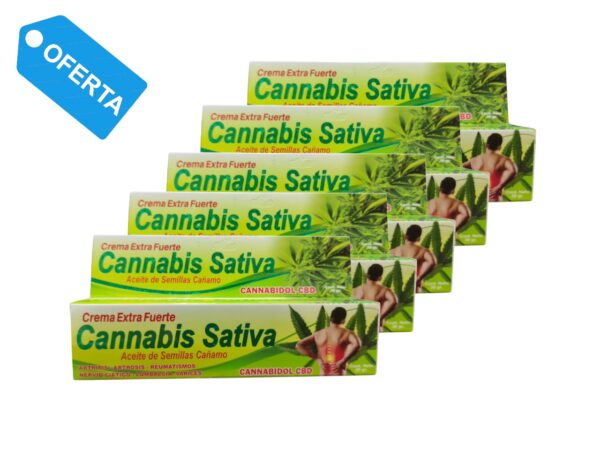 CANNNABIS SATIVA (CREMA 30gr) CANNABIDOL CBD - PACK 5