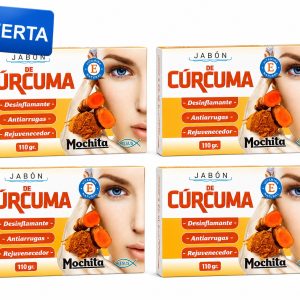 JABON DE CURCUMA (110gr) MOCHITA - PACK (4)