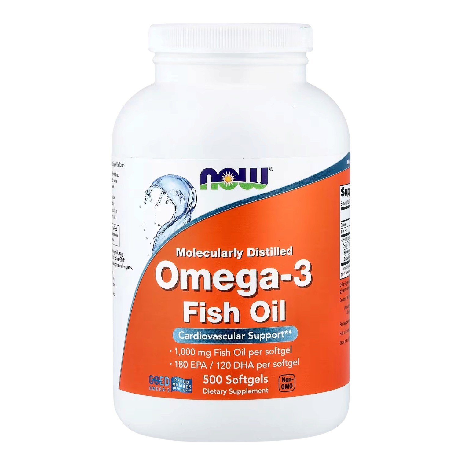 OMEGA-3 FISH OIL 1000 MG x 500 SOFT - NOW - Imagen 3