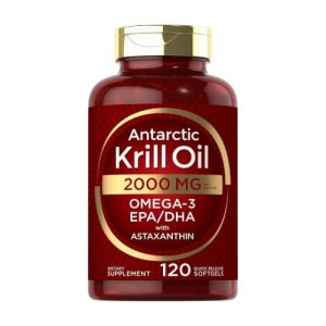 Antarctic KRILL OIL 2000 MG x 120 SOFT (Omega-3 EPA/DHA con Astaxanthin) - CARLYLE