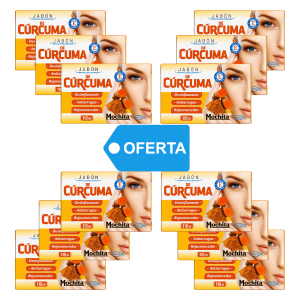JABON DE CURCUMA (110gr) MOCHITA - DOCENA