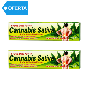 DUO (2) - CANNABIS SATIVA (CREMA 30gr) CANNABIDOL  CBD
