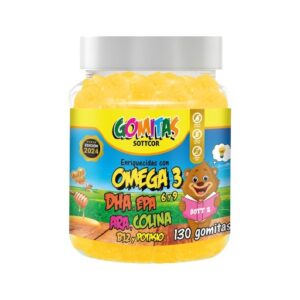 OMEGA 3, 6 y 9 DHA, EPA, ARA, COLINA, B12 Y POTASIO x 130 GUMITAS - SOTTCOR