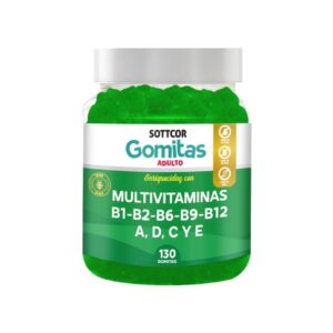 MULTIVITAMINAS B1,B2, B6, B9, B12, A, C, D Y E x 130 GOMS - SOTTCOR