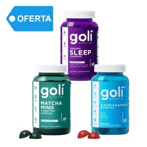 ASWAGANDHA + MATCHA MIND + DREAMY SLEEP x 60 GOMS GOLI - TRIPACK