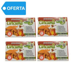 JABON NATURAL DE CURCUMA Y MIEL (110gr) INKA NATUR - PACK (4)