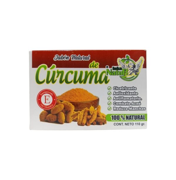 JABON NATURAL DE CURCUMA (110gr) INKA NATUR - PACK (4) - Imagen 2