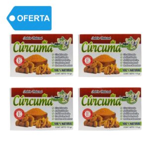 JABON NATURAL DE CURCUMA (110gr) INKA NATUR - PACK (4)