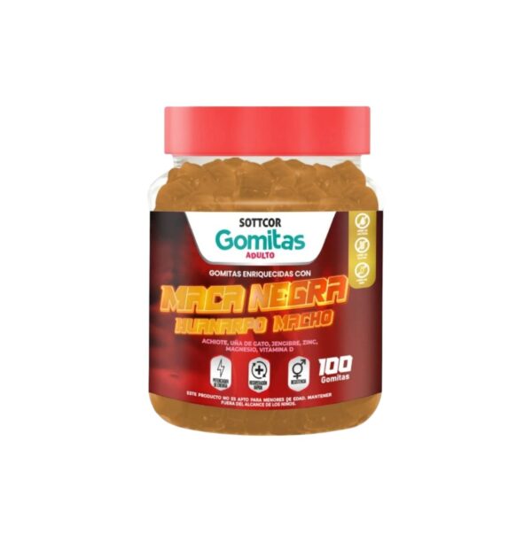 MACA NEGRA HUANARPO MACHO x 100 GUMS SOTTCOR TRIPACK - Imagen 2