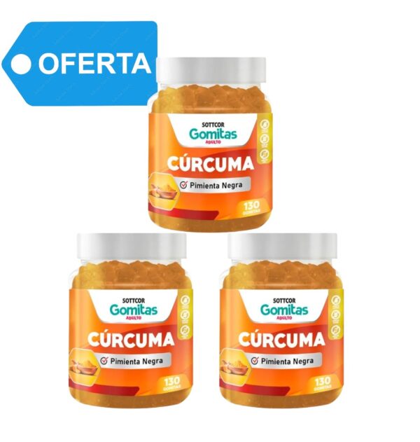 GOMITAS DE CURCUMA x 130 GOMS SOTTCOR -  TRIPACK