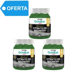 CITARTO DE MAGNESIO x 130 GOMS SOTTCOR - TRIPACK