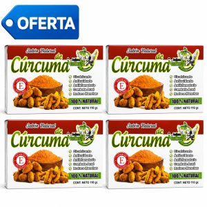 JABON NATURAL DE CURCUMA (110gr) INKA NATUR - PACK (4)