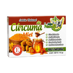 JABON NATURAL DE CURCUMA Y MIEL (110gr) - INKA NATUR