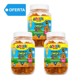 OMEGA 3, 6 y 9 DHA, EPA, ARA, COLINA, B12 Y POTASIO x 150 GOMS SOTTCOR - TRIPACK