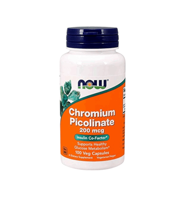 CHROMIUM PICOLINATE 200 MCG x 100 CAPS - NOW