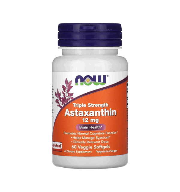 ASTAXANTHIN 12 MG x 60 CAPS - NOW
