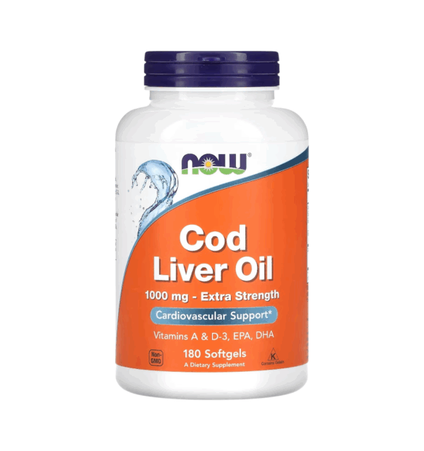 COD LIVER OIL (EXTRA STRENGTH) 1000 MG x 180 CAPS - NOW