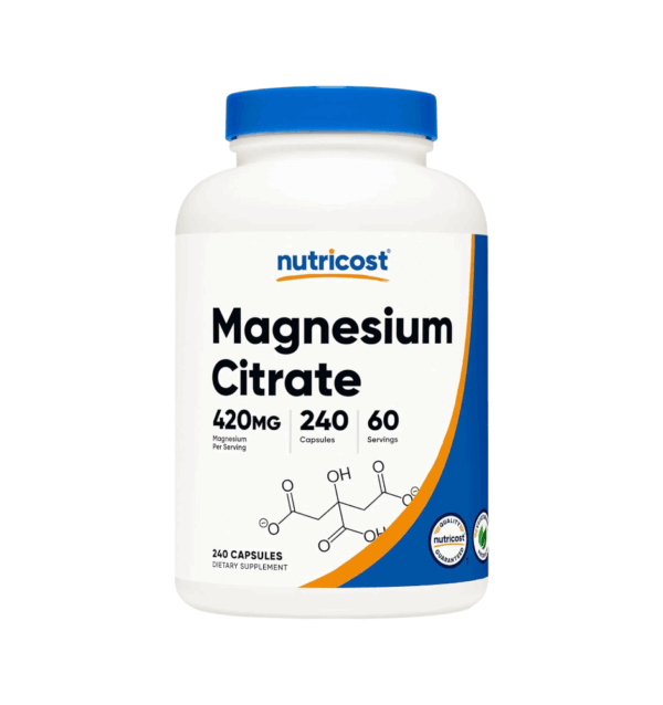 MAGNESIUM CITRATE 420 MG x 240 CAPS - NUTRICOST