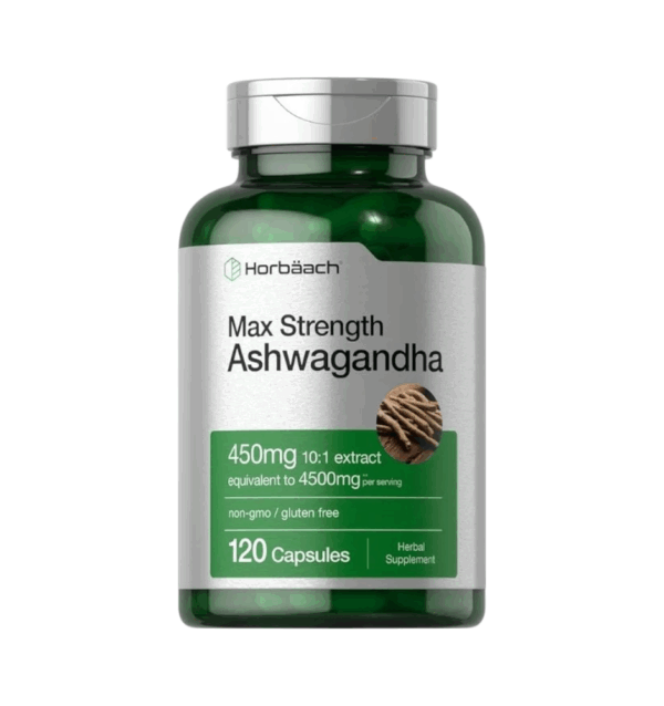 ASHWAGANDHA (Max strength) 450 MG X 120 CAPS - HORBAACH