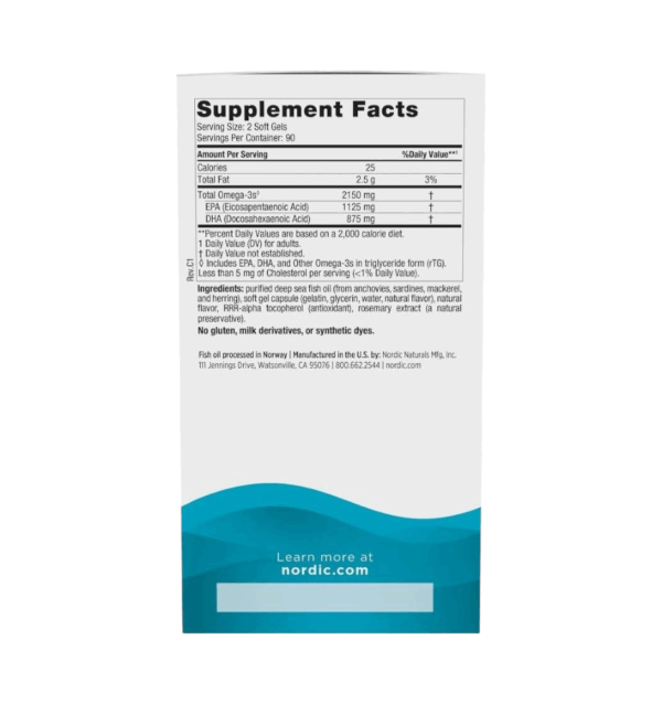 ULTIMATE OMEGA 2X DE 2150 MG x 180 SOFT - NORDIC NATURALS - Imagen 4