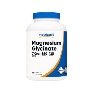 MAGNESIUM GLYCINATE 210 MG x 360 CAPS - NUTRICOST