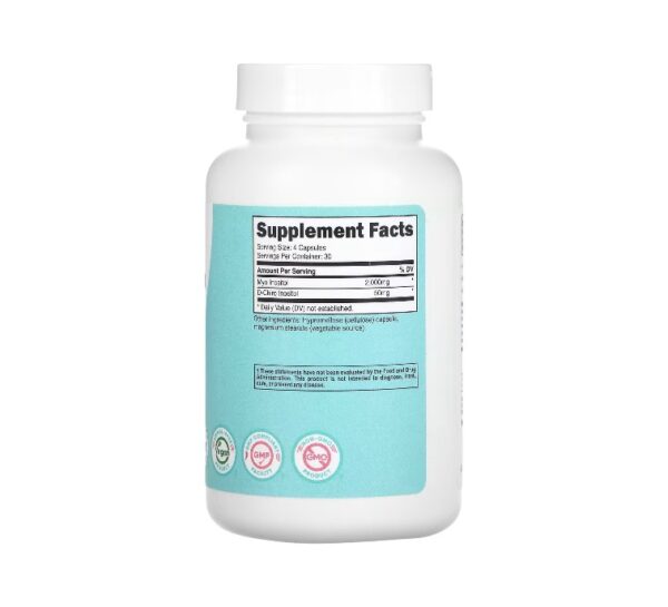 MYO & D-CHIRO INOSITOL 2,000 MG x 120 CAPS - NUTRICOST - Imagen 2
