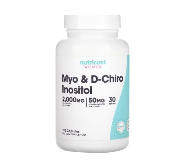MYO & D-CHIRO INOSITOL 2,000 MG x 120 CAPS - NUTRICOST