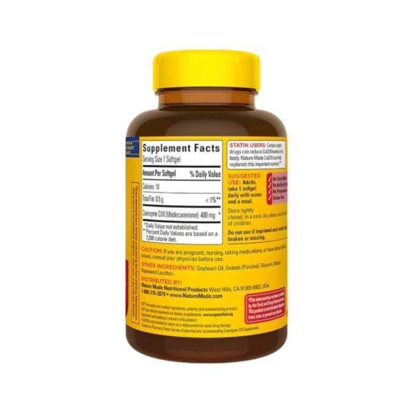 COQ10 (EXTRA STRENGTH) 400 MG X 90 SOFT - NATURE MADE - Imagen 2