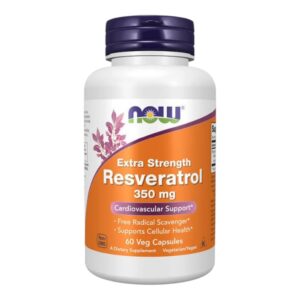 RESVERATROL (Extra strengh) 350 MG x 60 CAPS - NOW