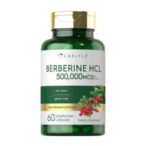 BERBERINE HCL 500,000 MCG x 60 CAPS - CARLYLE