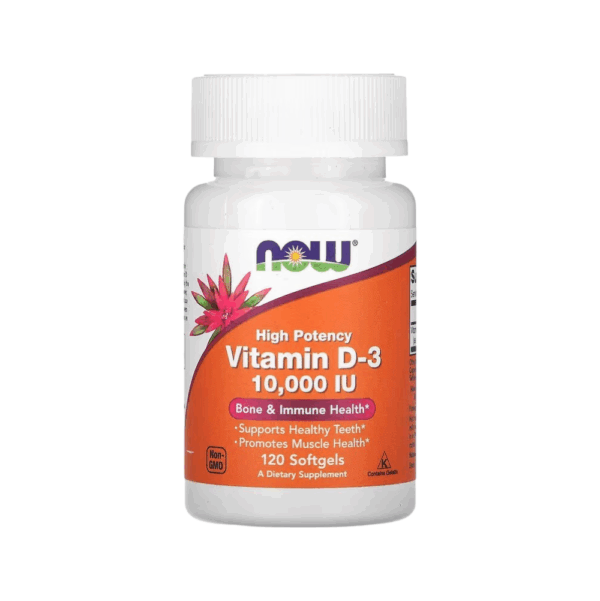 VITAMIN D-3 10,000 IU x 120 CAPS - NOW